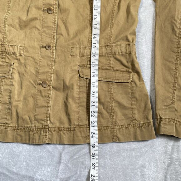 EILEEN FISHER Ruffle Collar Jacket Chore Style Utility Size PMed Stand Collar - Picture 8 of 8